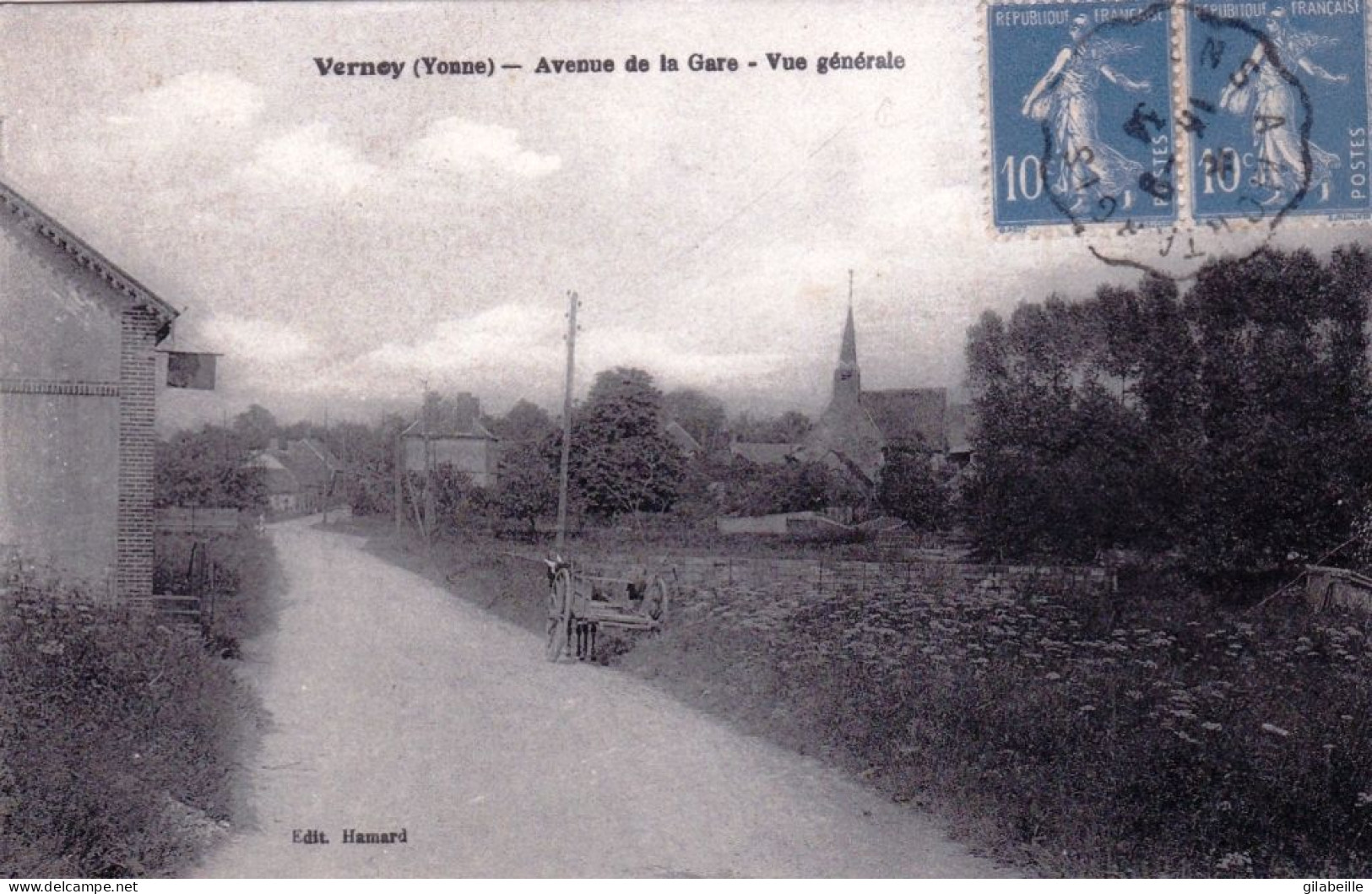 89 - Yonne - VERNOY -   Vue Generale - Avenue De La Gare - Otros & Sin Clasificación