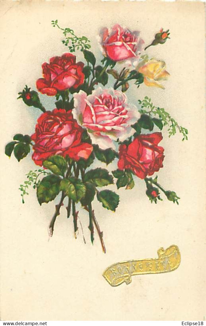 lot de 13 cartes - fete et voeux Fleurs  Q 2618