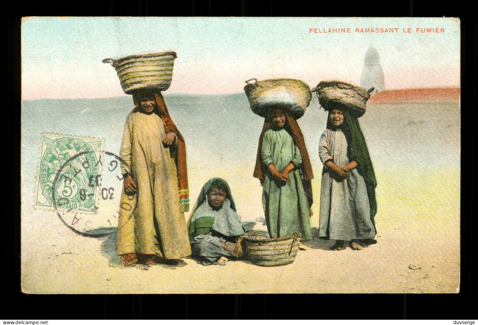 Egypte Egypt Fellahine Ramassant Le Fumier - Other & Unclassified