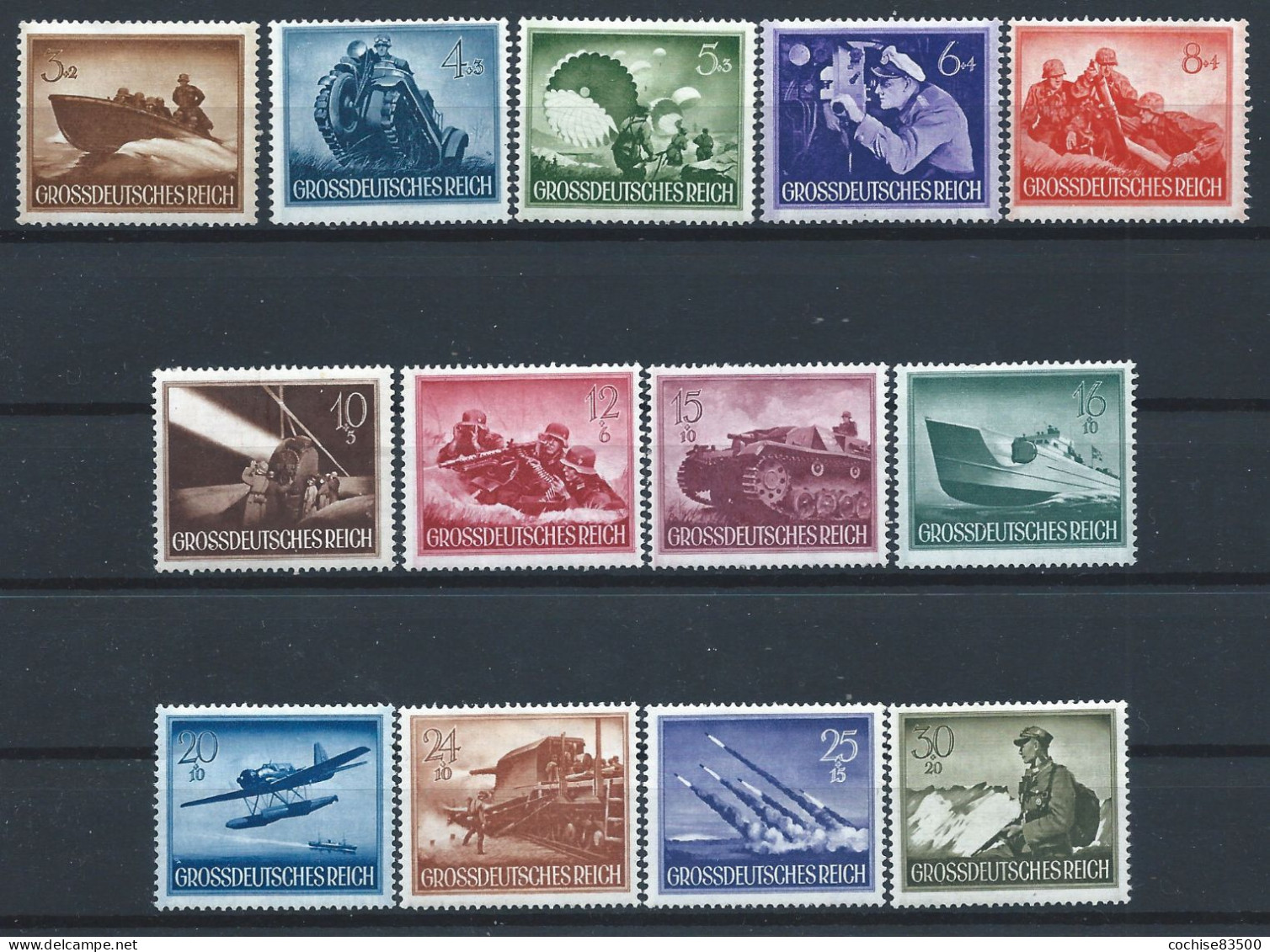 Allemagne Empire N°791/803** (MNH) 1944 - Journée Du Héros (II) - Unused Stamps