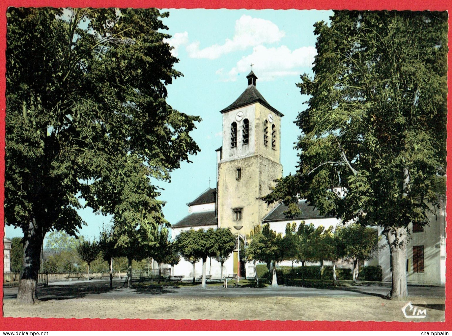 Coarraze - La Place Et L'Eglise - CAD - Andere & Zonder Classificatie