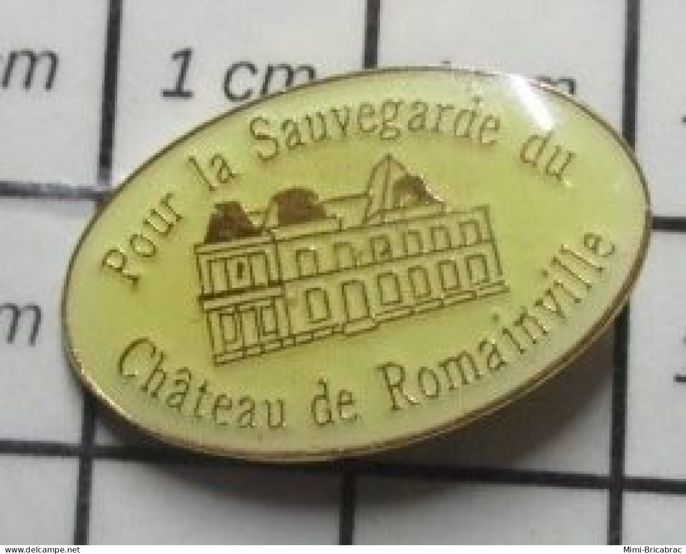 912b Pin's Pins / Beau Et Rare / ASSOCIATIONS / POUR LA SAUVEGARDE DU CHATEAU DE ROMAINVILLE - Associations