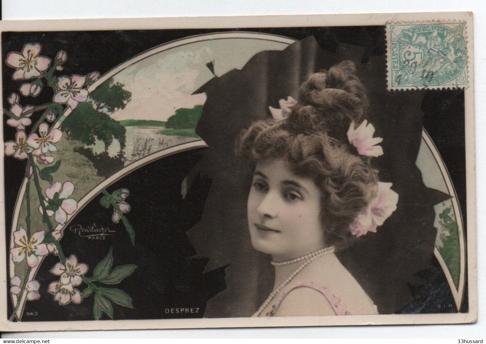 Carte Postale Ancienne Comédienne De Théatre: Renée Desprez (2) - Photographie Reutlinger - Artistes