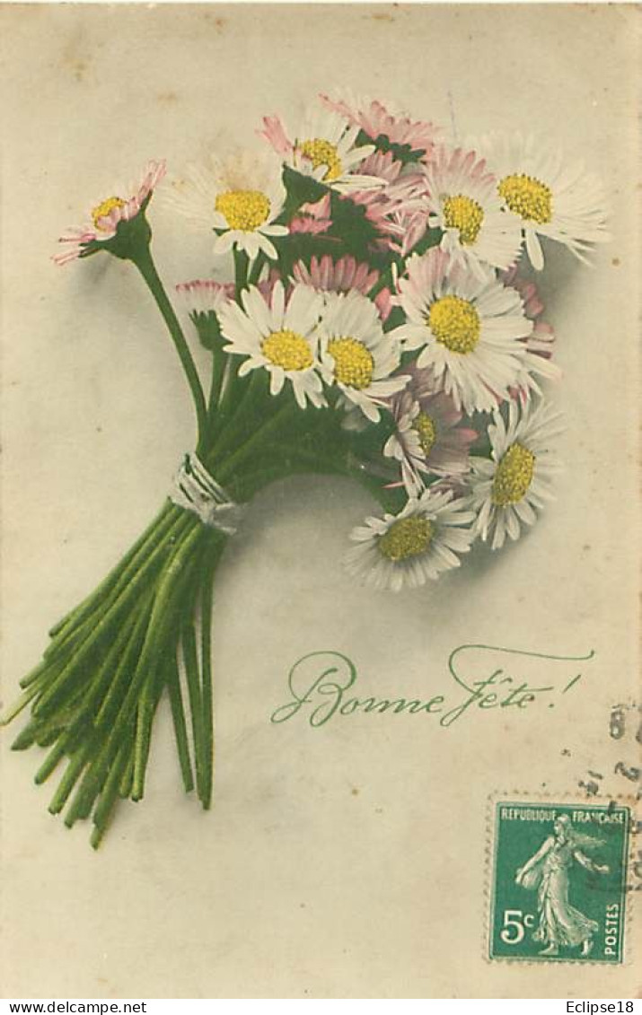 lot de 13 cartes - fete et voeux Fleurs  Q 2619