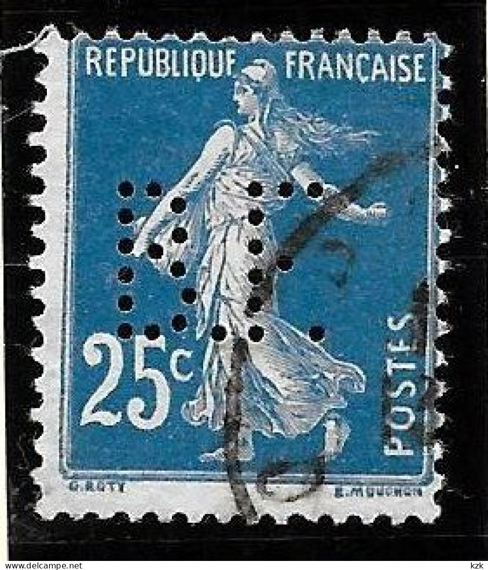 1 04	09	04	N°	140	Perforé	-	B.F. 96	-	BA NQUE De FRANCE - Oblitérés