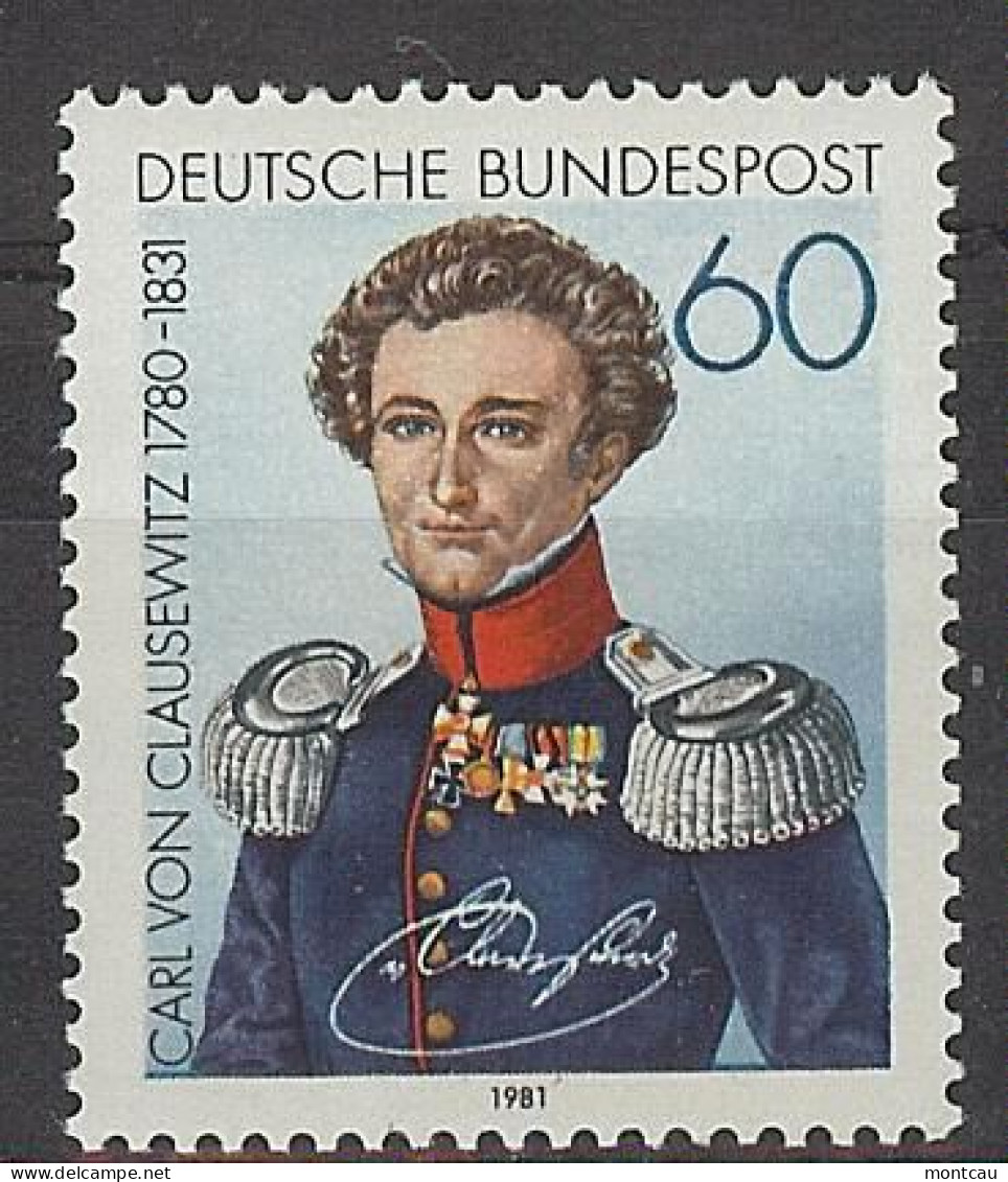 Germany 1981. Carl Von Clausewitz M=1115 Y=948  (**) - Ungebraucht