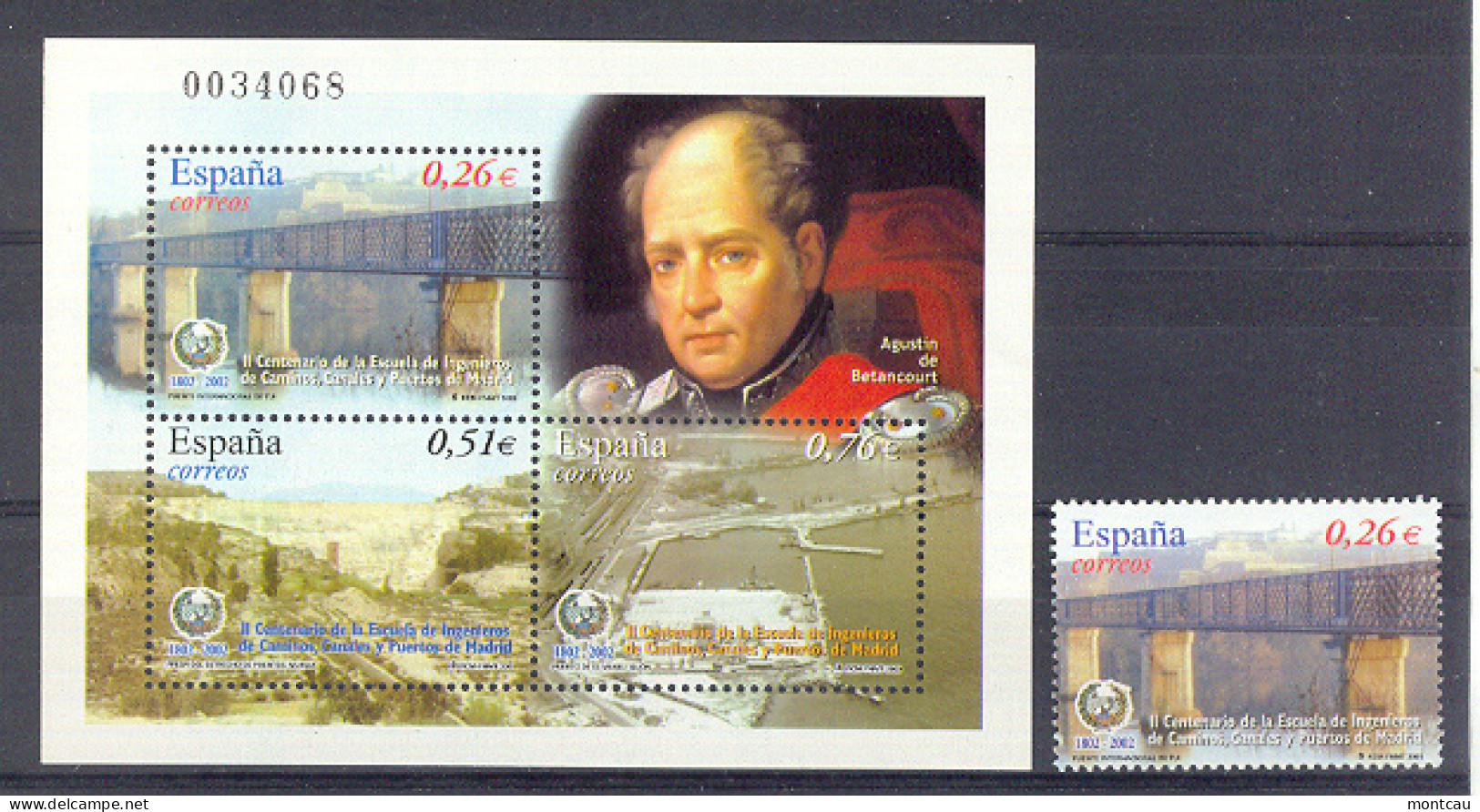 Spain 2003 - Ingenieros De Caminos C Y P Ed 3966-67 (**) - Unused Stamps