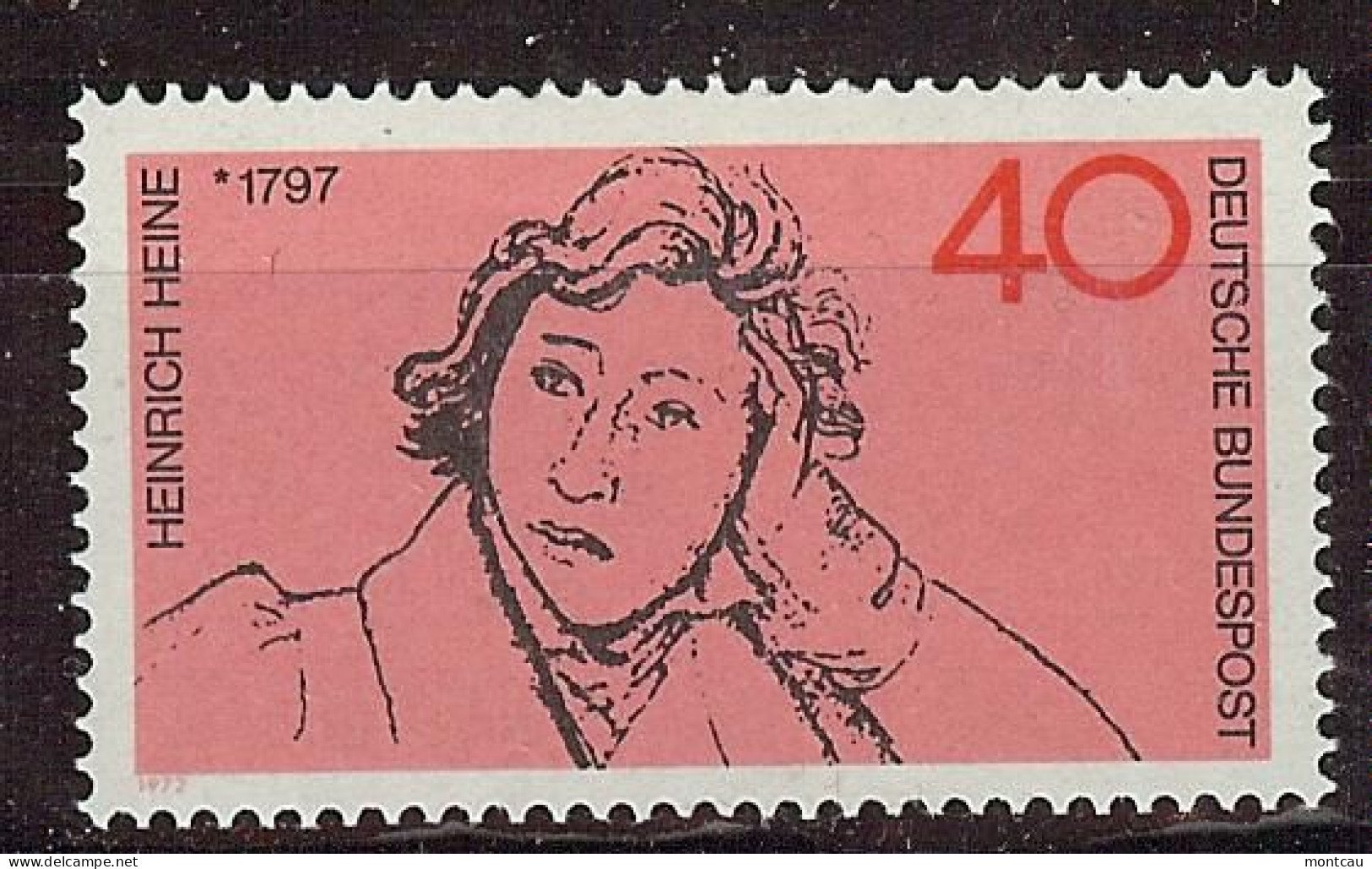 Germany 1972. Heinrich Heine M=750 Y=602  (**) - Unused Stamps