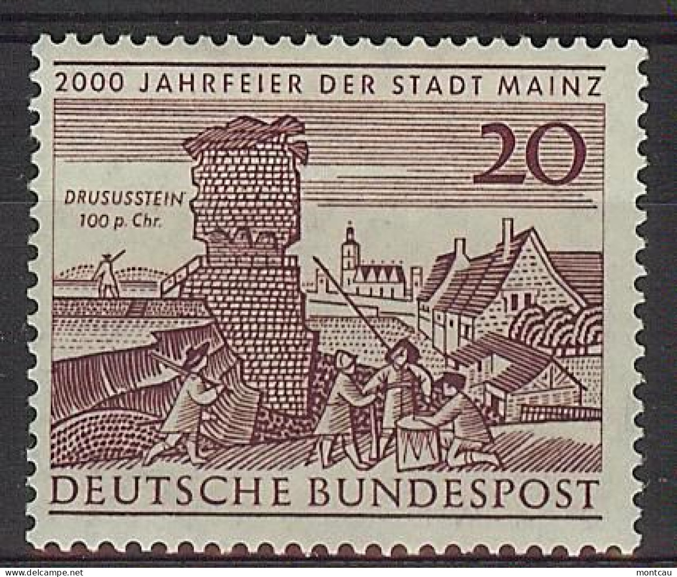 Germany 1962. Fundacion De Mainz M=375 Y=247  (**) - Nuevos