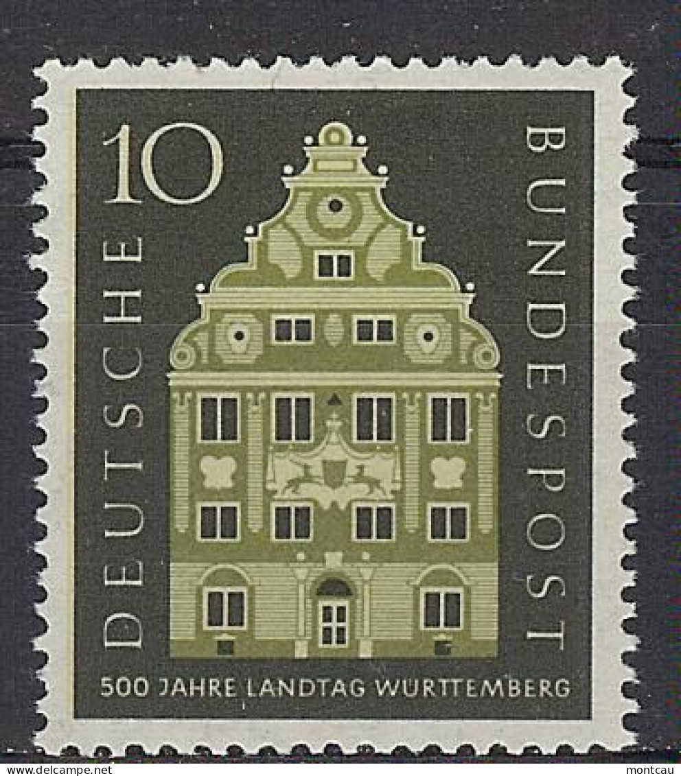 Germany 1957. Dieta De Wurtemberg M=279 Y=150  (**) - Nuevos