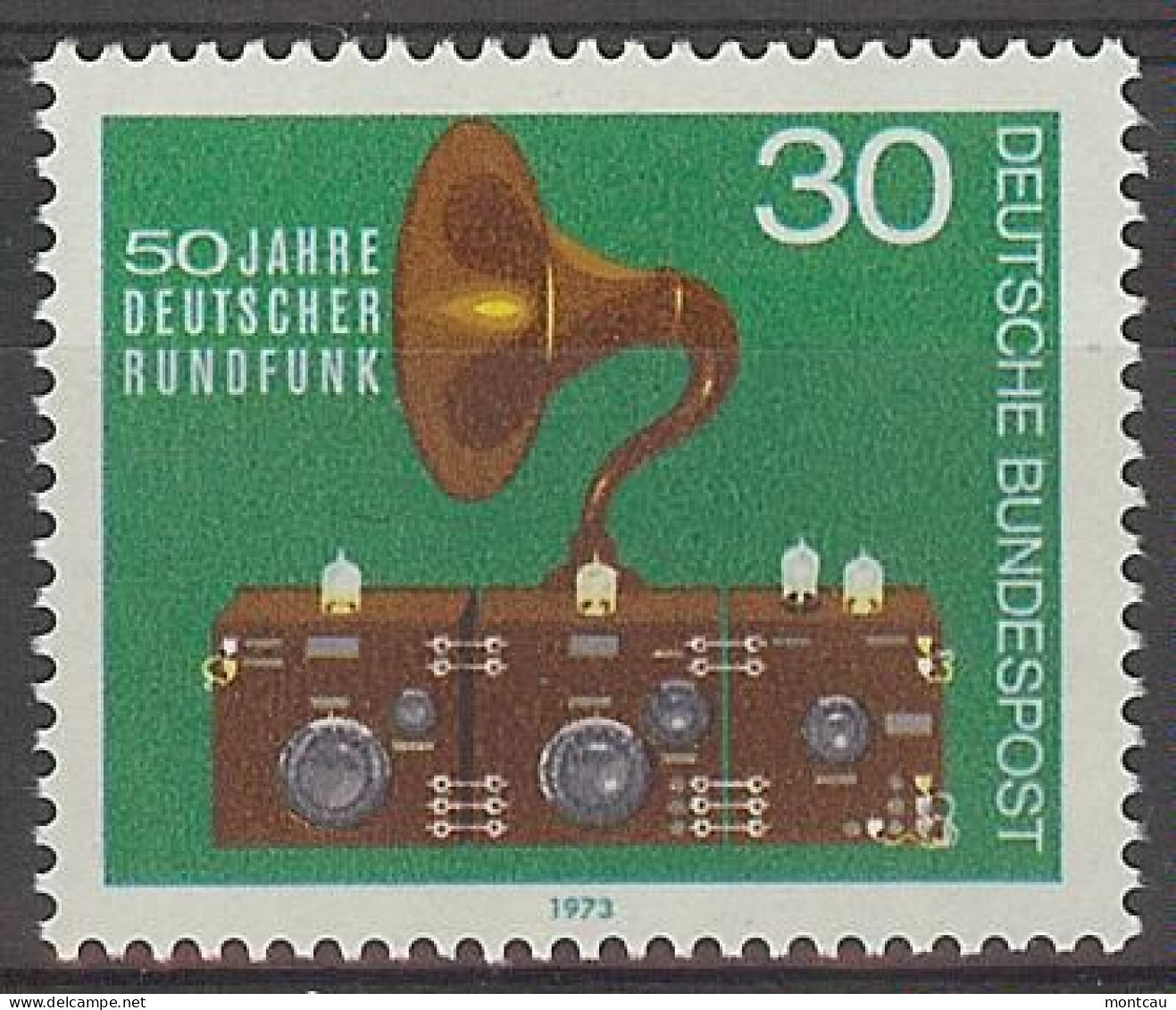 Germany 1973. Aniversario De La Radiodifucion M=796 Y=635  (**) - Ungebraucht