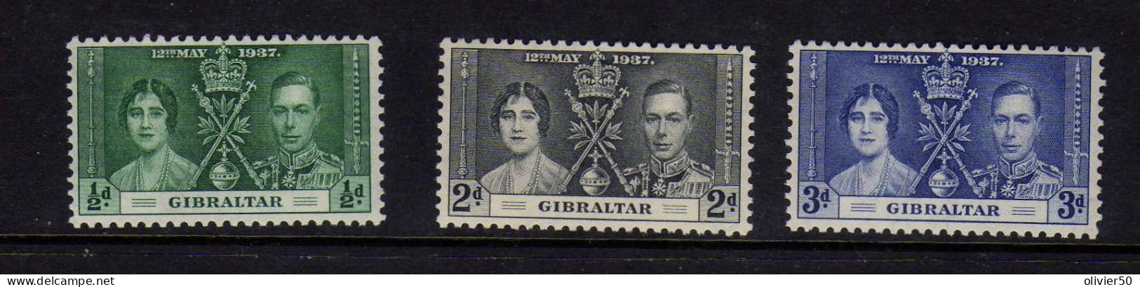 Gibraltar - 1937 - Couronnement De George VI - Neufs** - MNH - Gibraltar