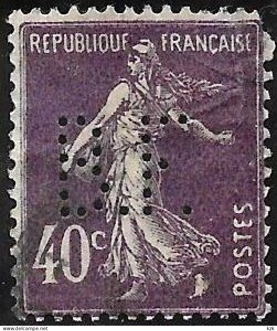 1 04	09	06	N°	193	Perforé	-	B.F. 96	-	BA NQUE De FRANCE - Usati