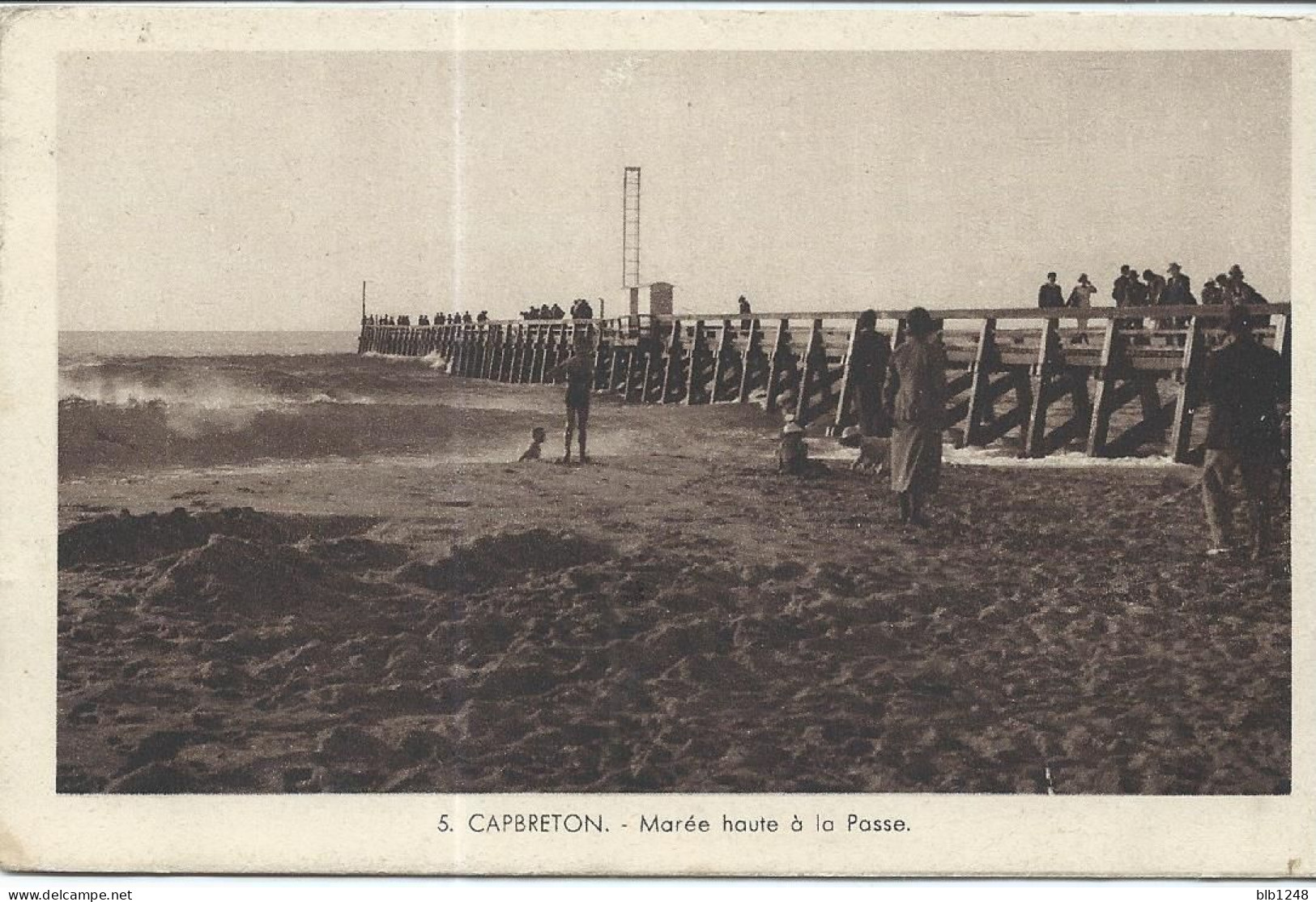 40 Landes Capbreton Maree Haute à La Passe - Capbreton