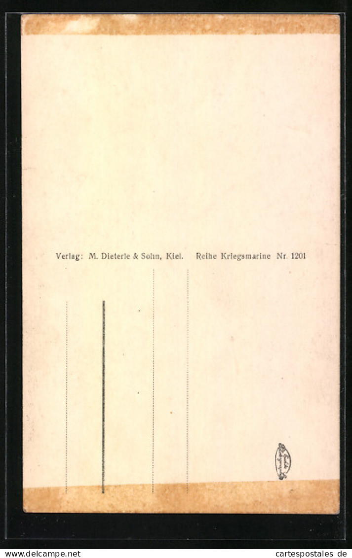 AK Kreuzer Bei Schwerstem Wetter, Kriegsmarine  - Krieg