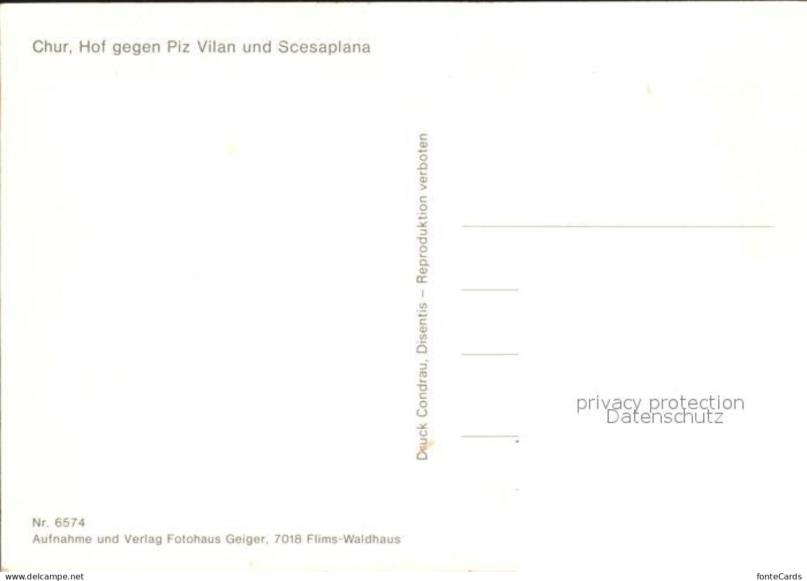 12365996 Chur GR Hof Gegen Pitz Vilan Und Scesaplana Chur - Sonstige & Ohne Zuordnung