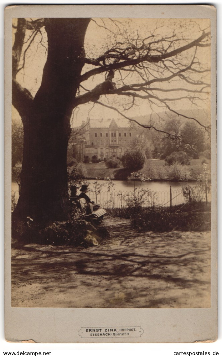 Fotografie Ernst Zink, Eisenach, Ansicht Eisenach, Partie Am Teich Mit Blick Zur Villa  - Plaatsen