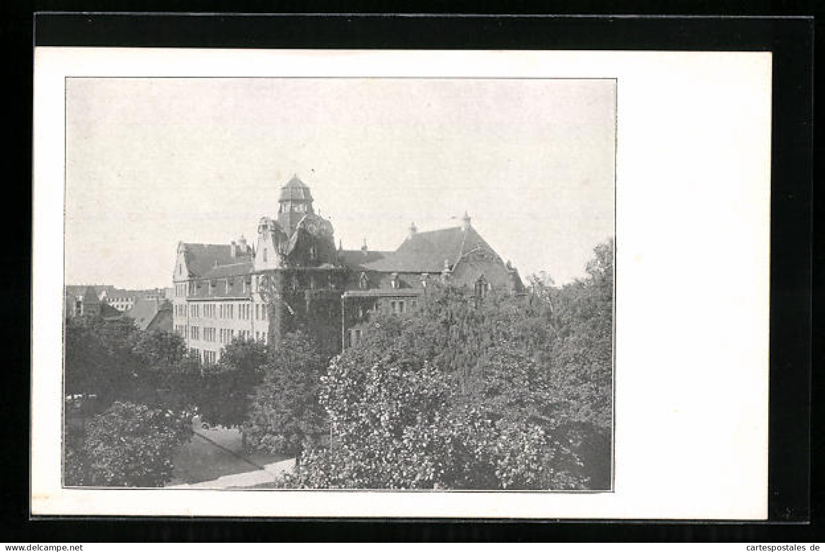 AK Berlin-Friedenau, Gymnasium, Von Oben Gesehen  - Schöneberg