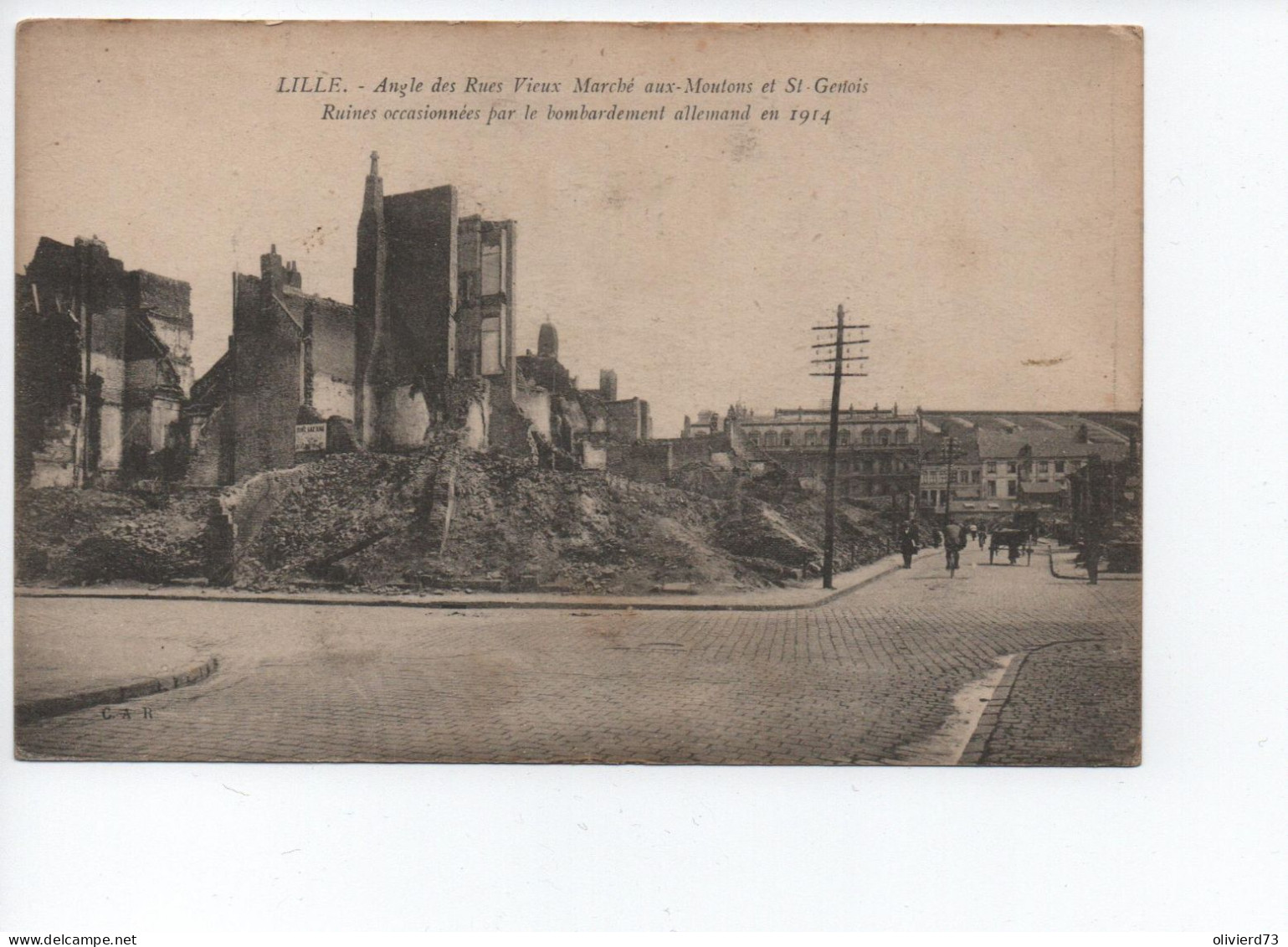 Cpa - 59 - Lille - Rue Du Vieux Marché Aux Moutons -  A VOIR - Lille