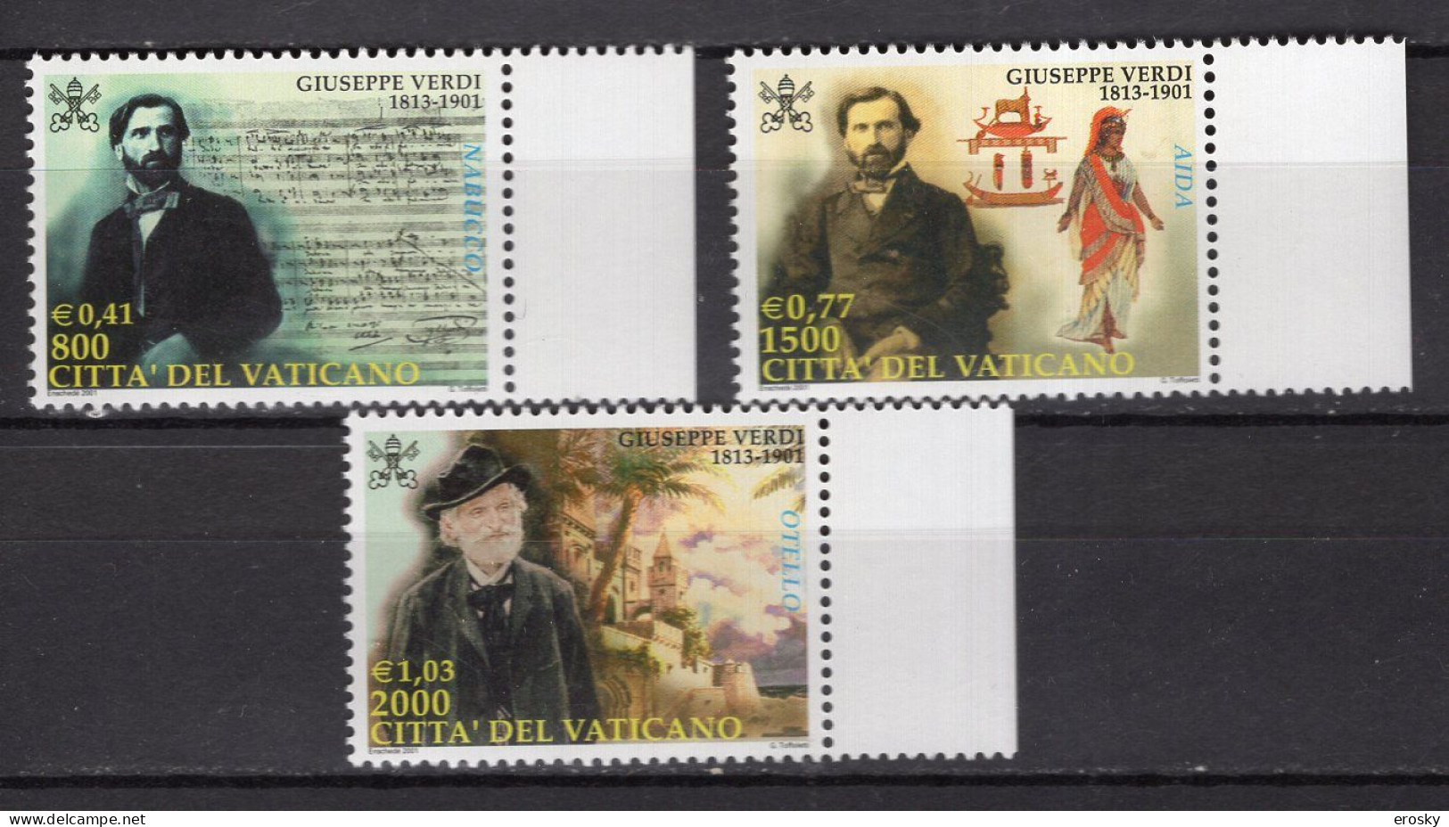 Z1246 - VATICANO SASSONE N°1231/33 - VATICAN Yv N°1227/29 ** Verdi - Ungebraucht