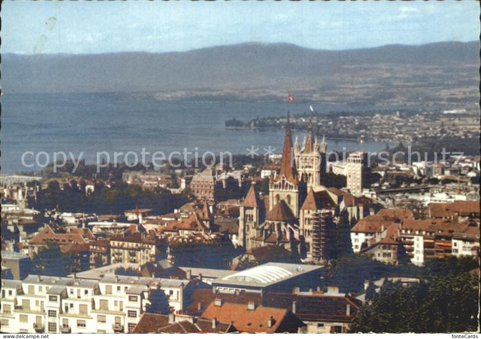 12350596 Lausanne Ouchy Cathedrale Et La Tour Bel Air Lausanne Ouchy - Andere & Zonder Classificatie