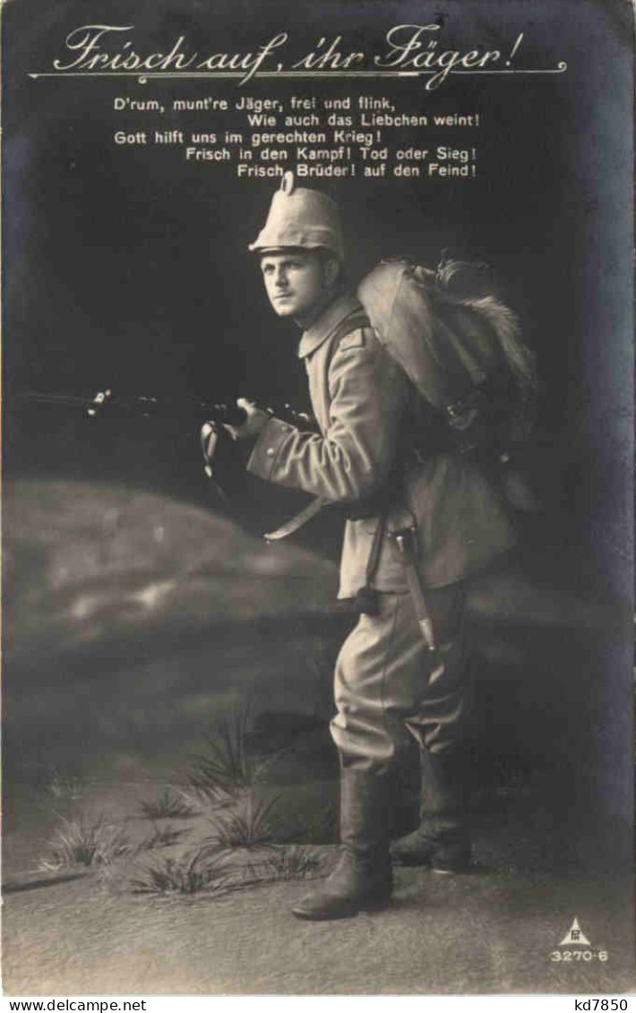 Frisch Auf, Ihr Jäger - Feldpost - War 1914-18