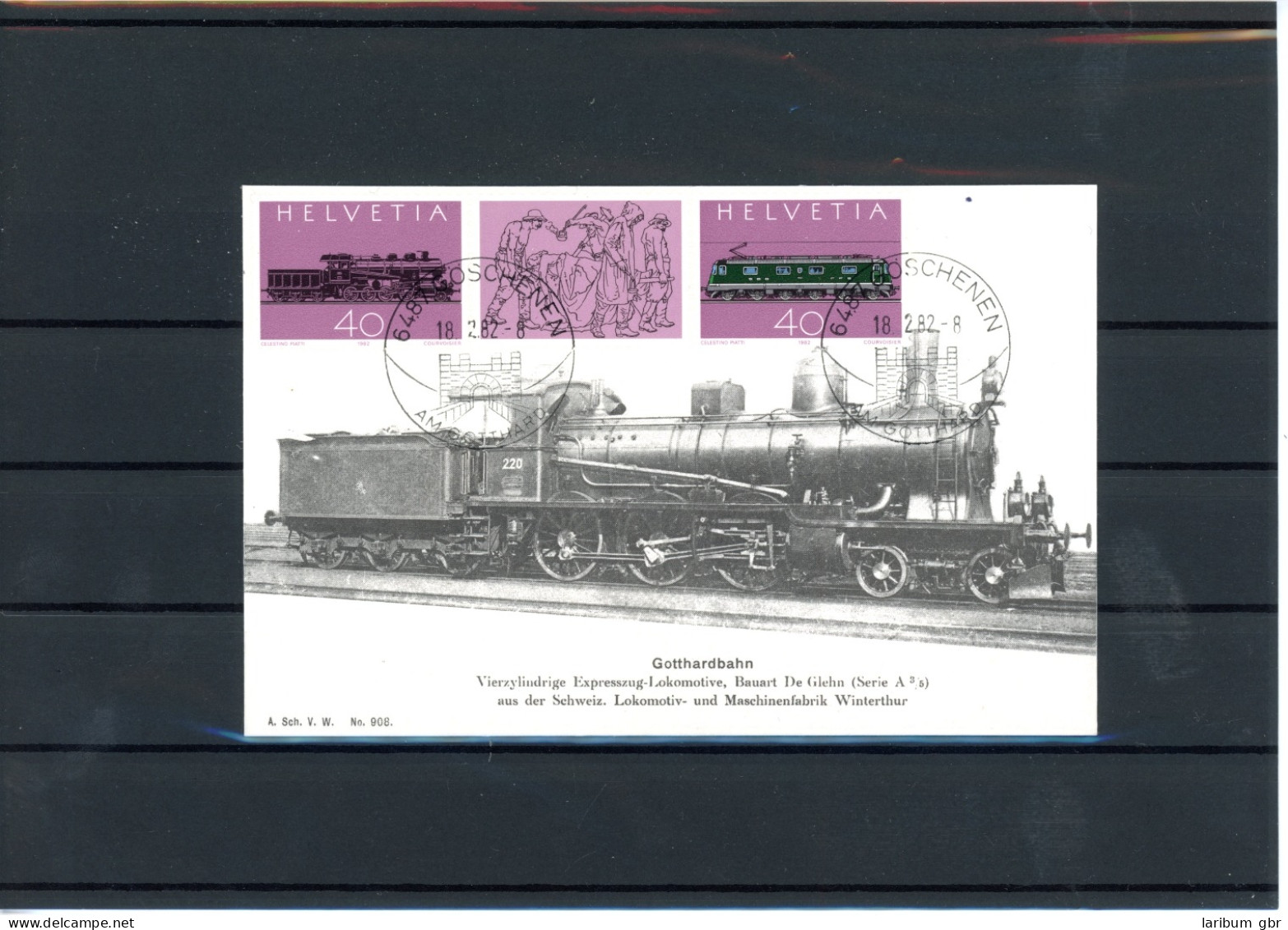Schweiz 1214-1215 Eisenbahn Ersttagesbrief/FDC #IX199 - Autres & Non Classés