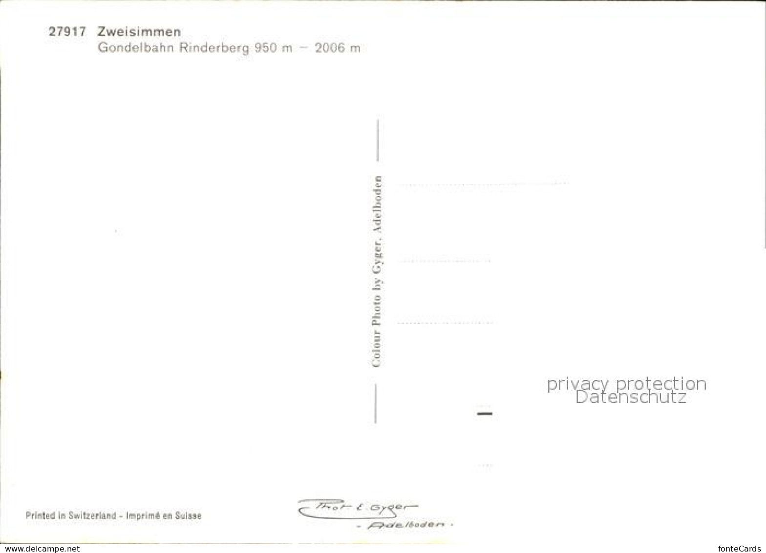 12347526 Zweisimmen Gondelbahn Rinderberg  Zweisimmen - Sonstige & Ohne Zuordnung