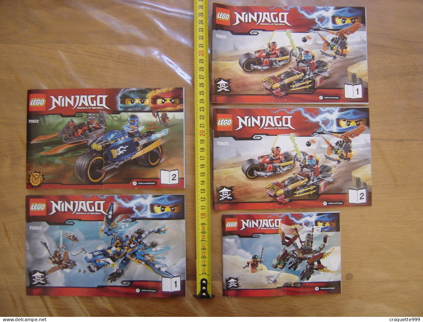 Livret Notice Catalogue Pour Le Jeu LEGO NINJAGO 70599 70600 X2 70602 70622 - Catalogi