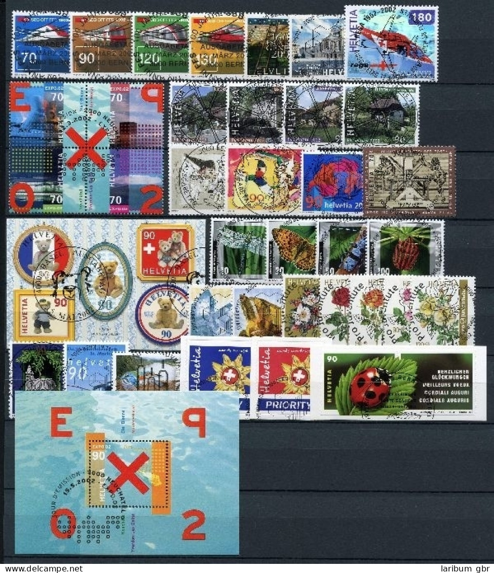 Schweiz Jahrgang 2002 Ersttagssonderstempel #JM321 - Autres & Non Classés