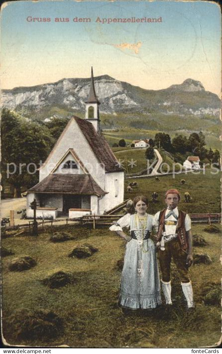 12344676 Appenzell IR Partie Im Appenzellerland Landestrachten Kapelle Appenzell - Sonstige & Ohne Zuordnung