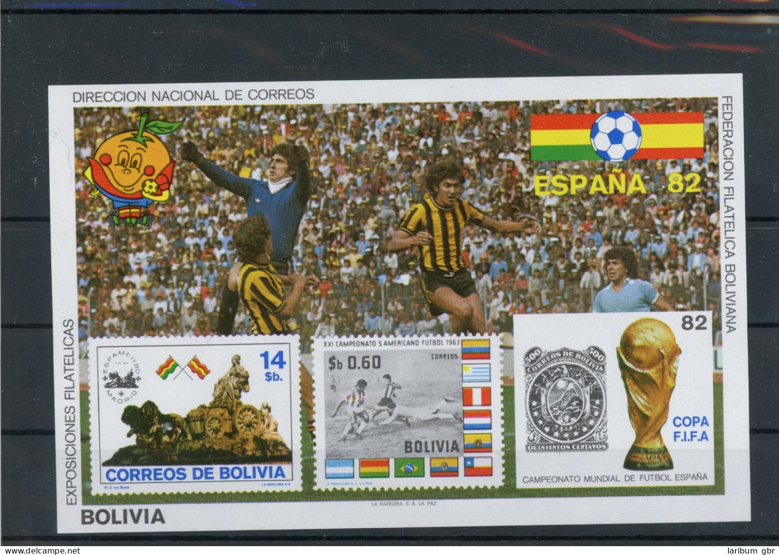 Bolivien Block 117 Postfrisch Fußball #JL354 - Bolivia