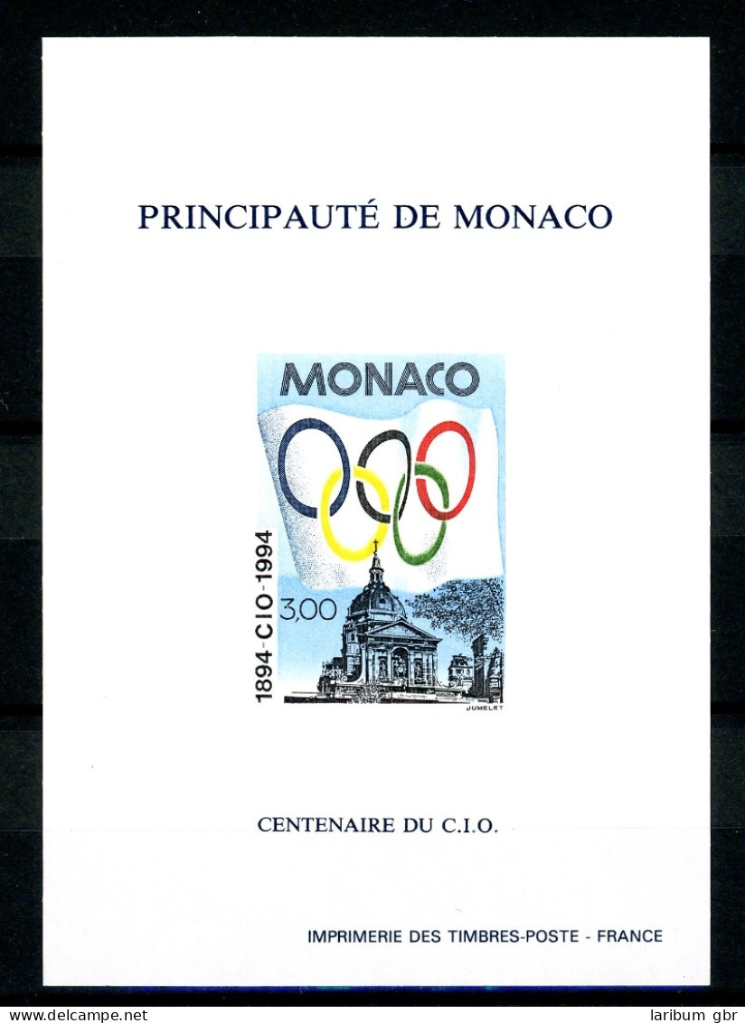 Monaco 2180 U Postfrisch Ministerblock/ Sonderdruck Ungezähnt #IV179 - Other & Unclassified