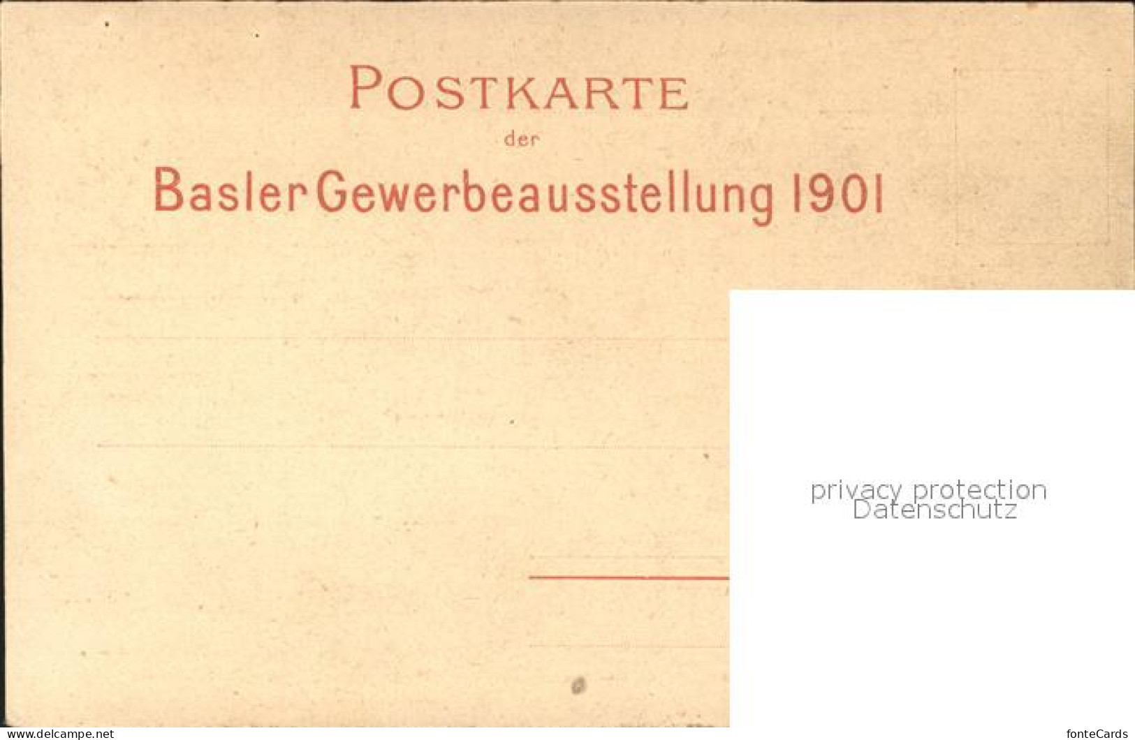 12341886 Basel BS Gewerbe Ausstellung 1901 Basel - Andere & Zonder Classificatie