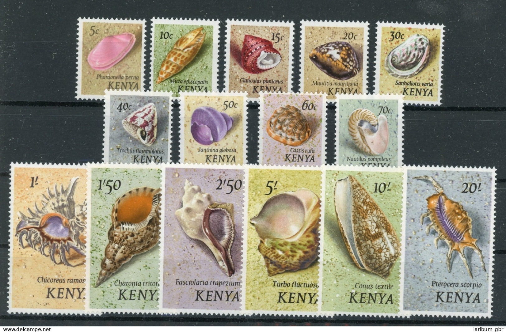 Kenia 36-50 Postfrisch Muscheln #JM523 - Kenia (1963-...)