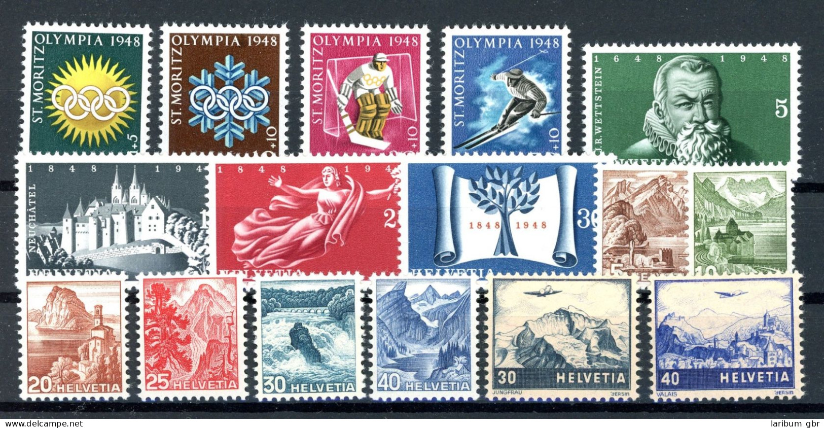 Schweiz Lot Aus Jahrgang 1948 Postfrisch #JM128 - Unused Stamps