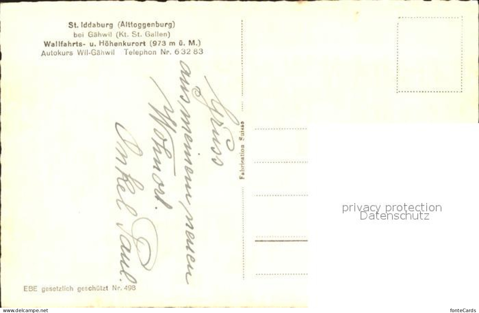 12338086 Gaehwil St. Iddaburg Wallfahrtsort Gaehwil - Altri & Non Classificati