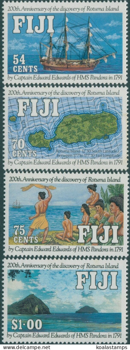 Fiji 1991 SG827-830 Rotuma Island Discovery Set MNH - Fidji (1970-...)