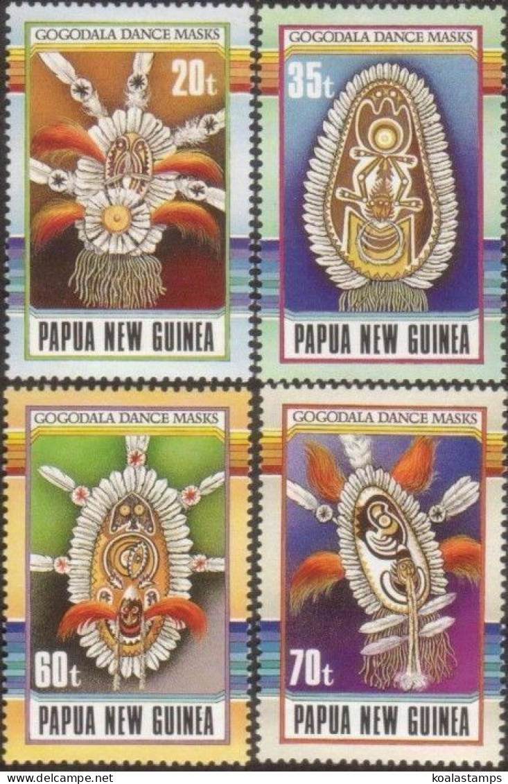 Papua New Guinea 1990 SG617-620 Gogodala Dance Masks Set MNH - Papua New Guinea