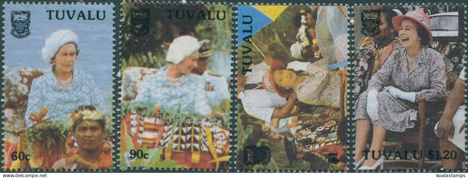 Tuvalu 1988 SG540-543 Independence Royal Visit Set MNH - Tuvalu