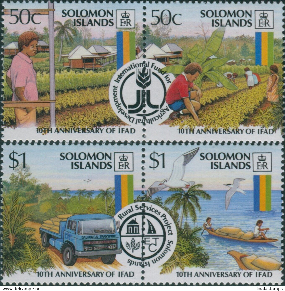 Solomon Islands 1988 SG614-617 Agricultural Development Set MNH - Salomoninseln (Salomonen 1978-...)