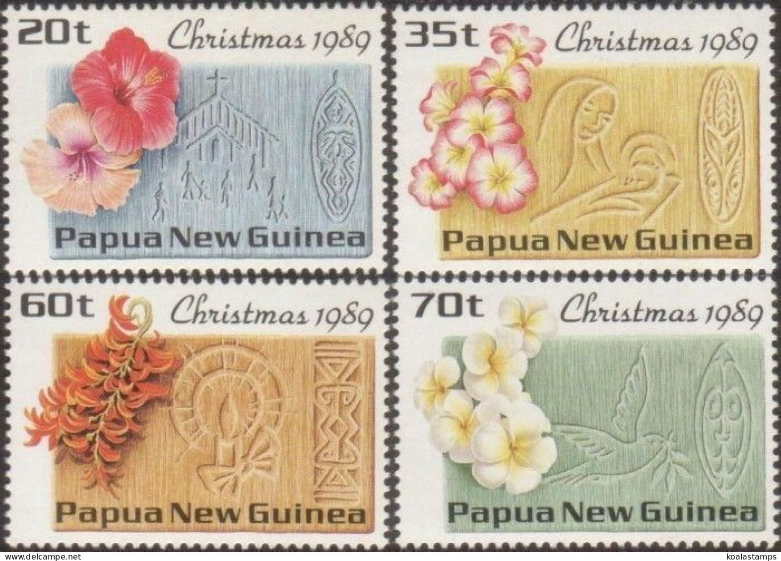 Papua New Guinea 1989 SG607-610 Christmas Set MNH - Papua New Guinea