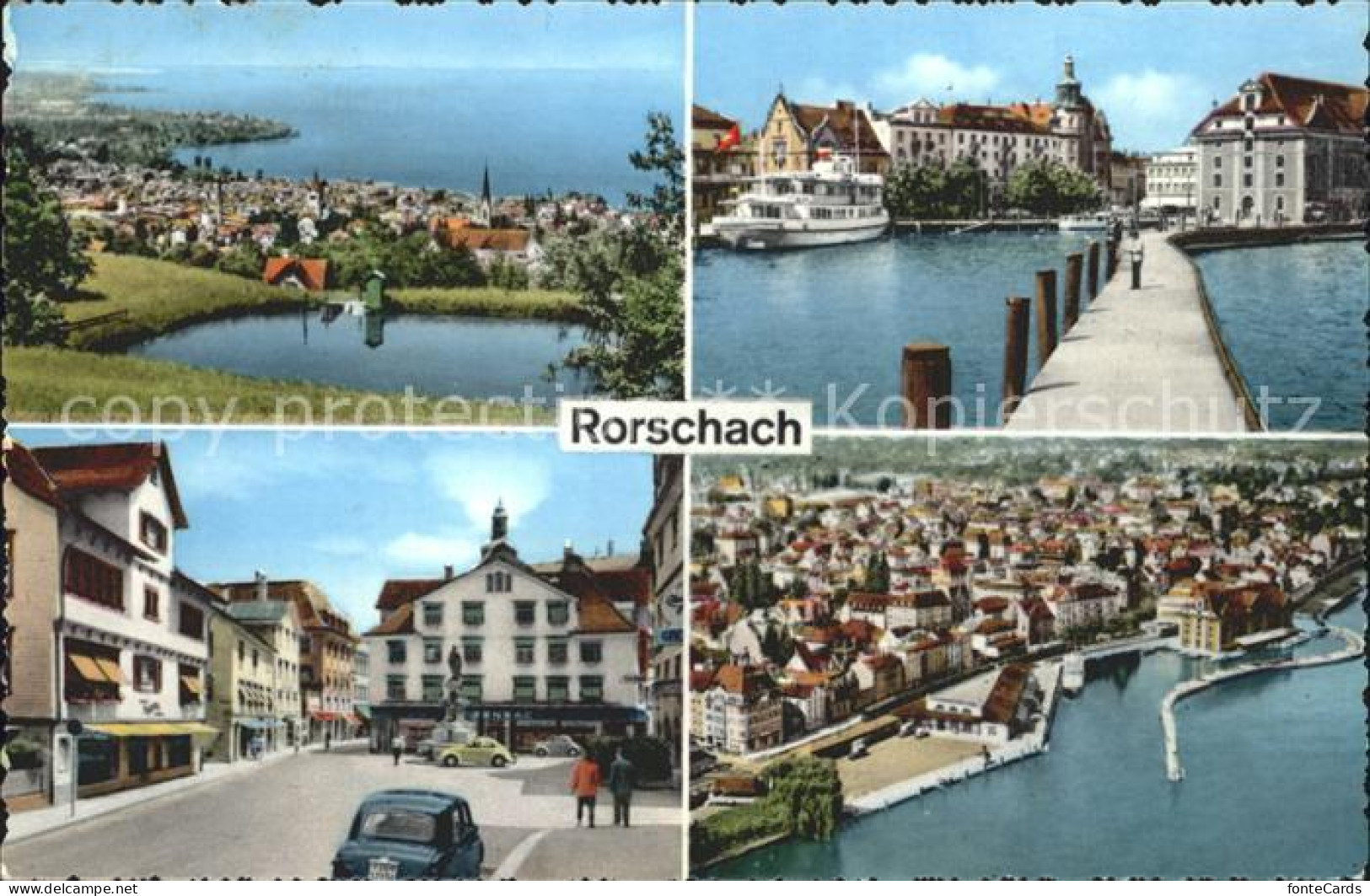 12337906 Rorschach Bodensee Seebruecke Fliegeraufnahme Ortspartie Rorschach - Andere & Zonder Classificatie