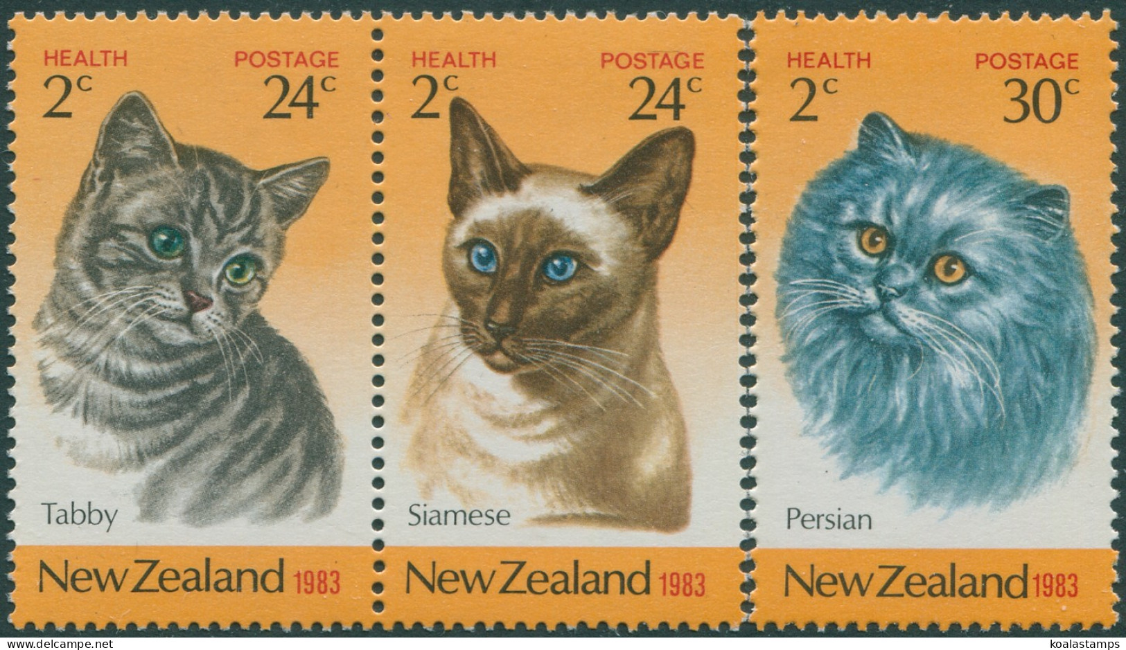 New Zealand 1983 SG1320-1322 Health Cats Set MNH - Sonstige & Ohne Zuordnung