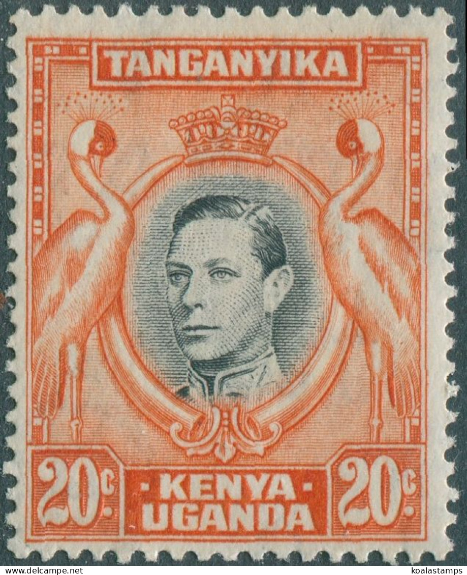 Kenya Uganda Tanganyika 1938 SG139b 20c Cranes KGVI MLH - Kenya, Uganda & Tanganyika