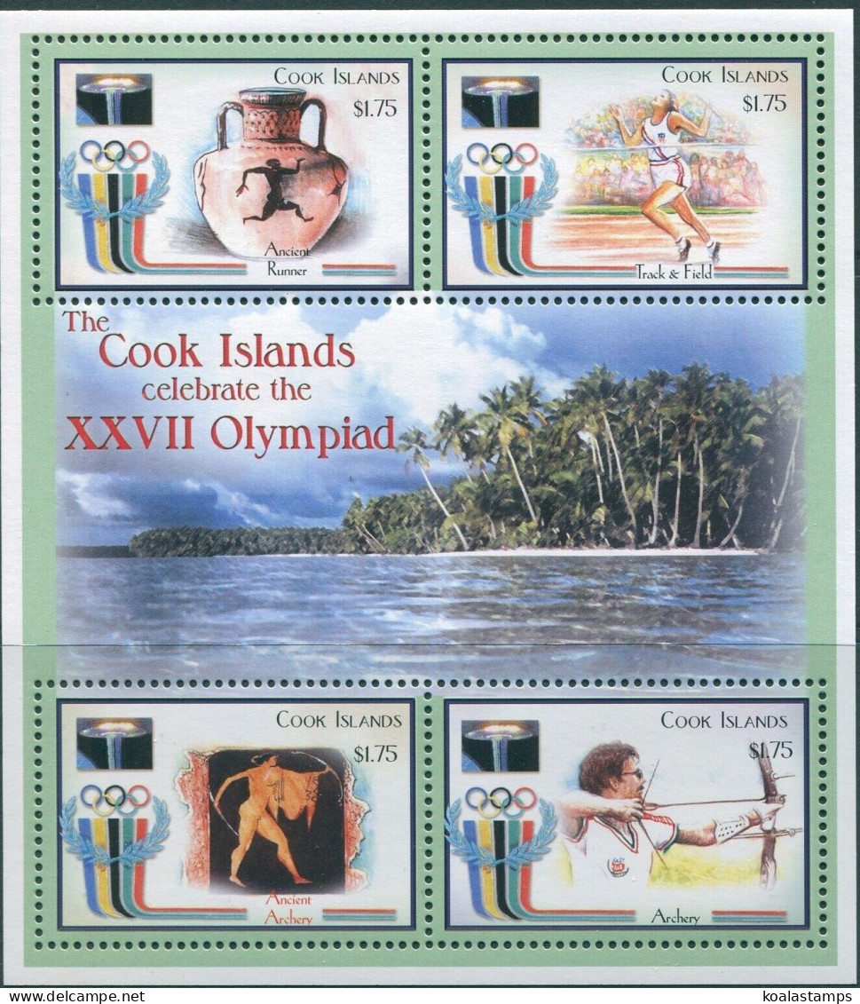 Cook Islands 2000 SG1438-1441 Olympic Games Sheetlet MNH - Islas Cook