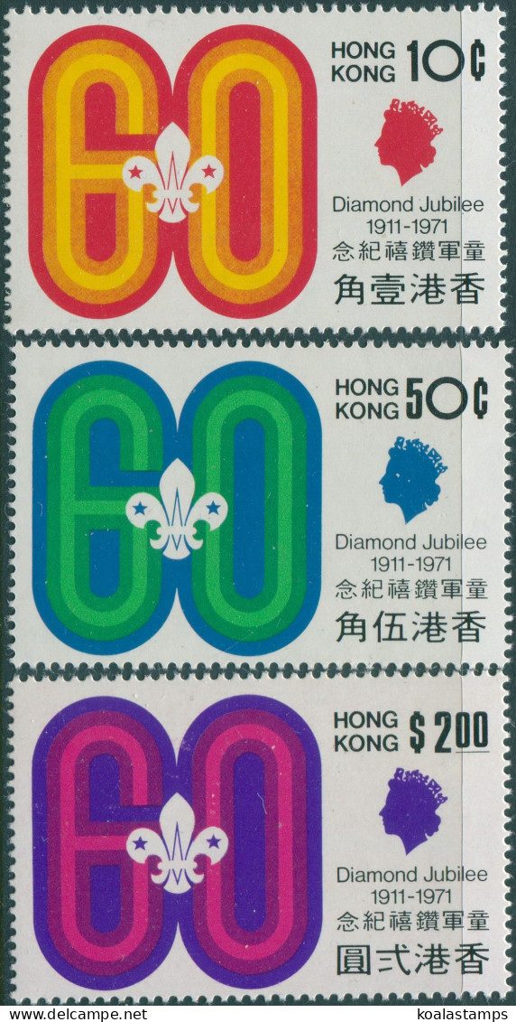 Hong Kong 1971 SG270-272 Scouting Set MLH - Otros & Sin Clasificación