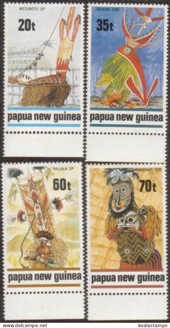 Papua New Guinea 1989 SG603-606 Traditional Dancers Set MNH - Papua New Guinea