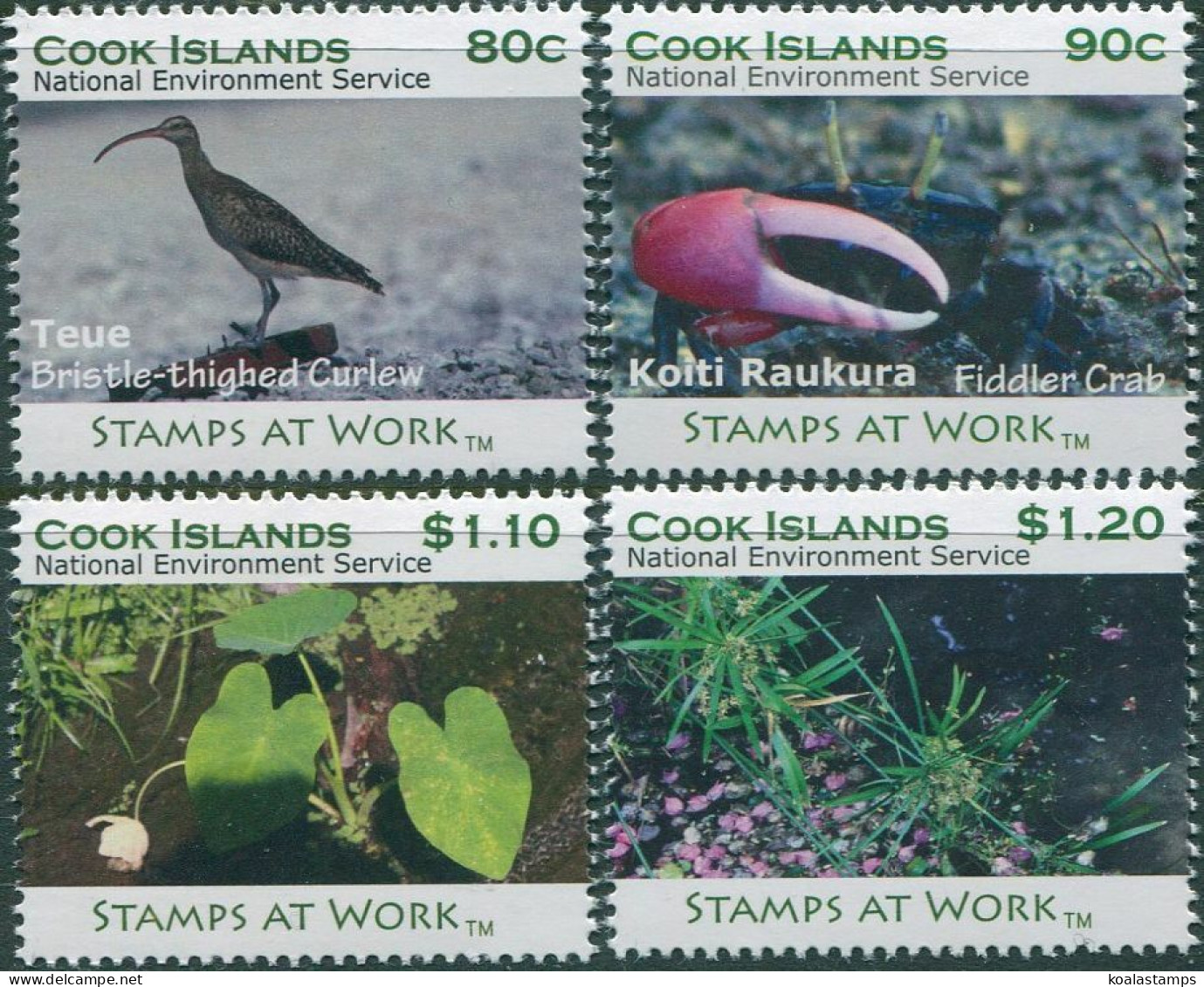 Cook Islands 2011 SG1627-1630 Wetlands Set MNH - Cookeilanden
