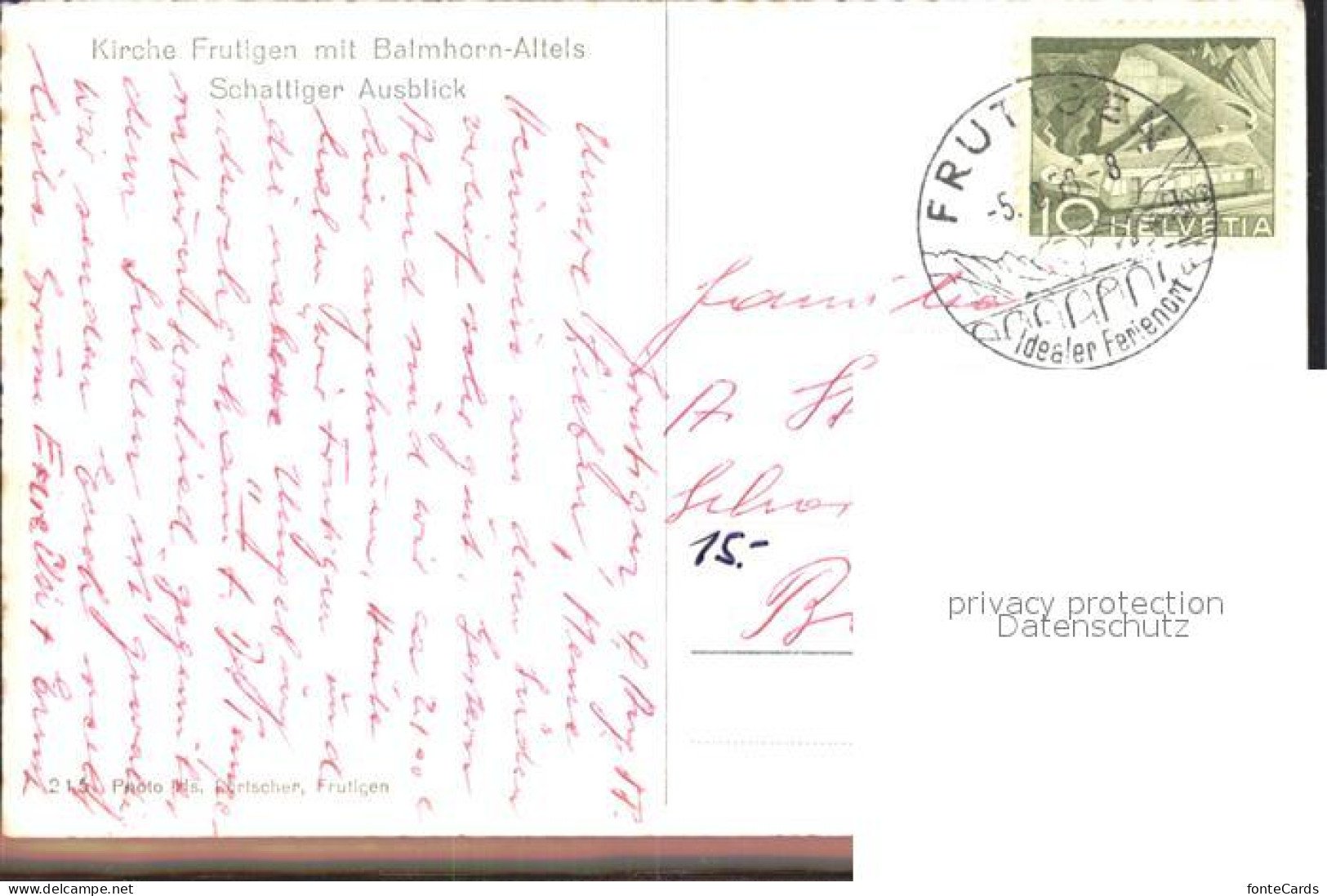 12336176 Frutigen BE Kirche Balmhorn-Altels Frutigen BE - Other & Unclassified